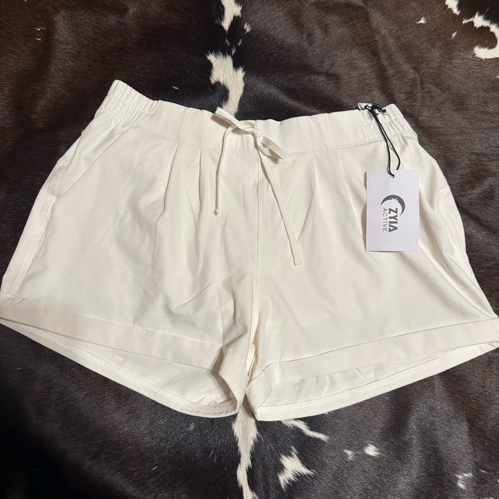 Active USA Women's White Athletic Shorts